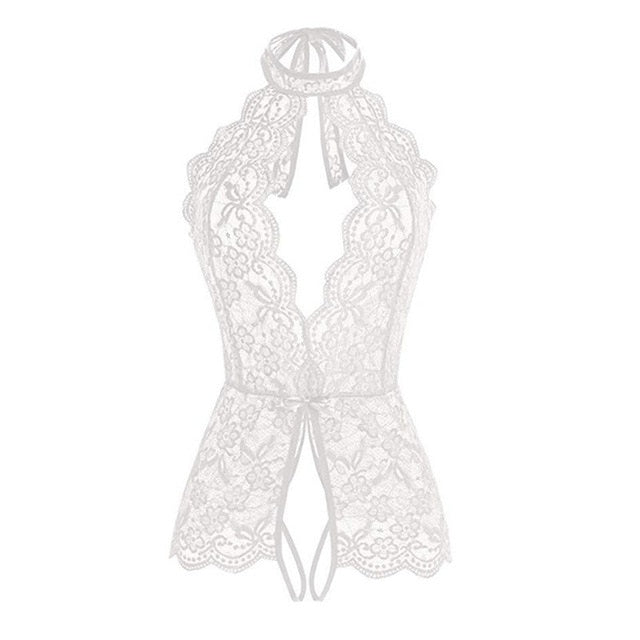 Sexy Lingerie For Women Lace Erotic Babydoll Bodysuit Fishnet Stockings Teddy Erotic Dress For Sex Lenceria Costumes