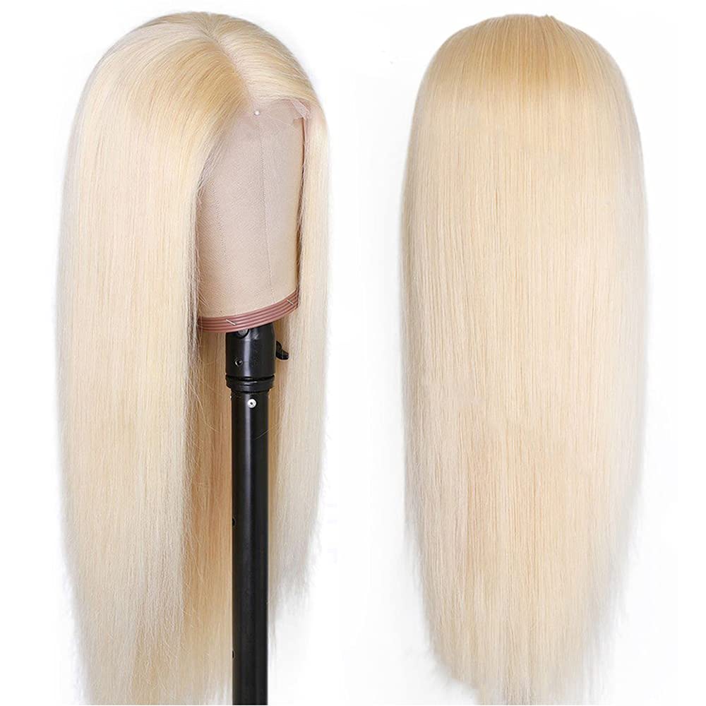 20 Inch Blonde Synthetic Lace Wigs Lace Closure