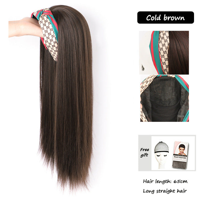 Blonde Wavy Long Headband Wig