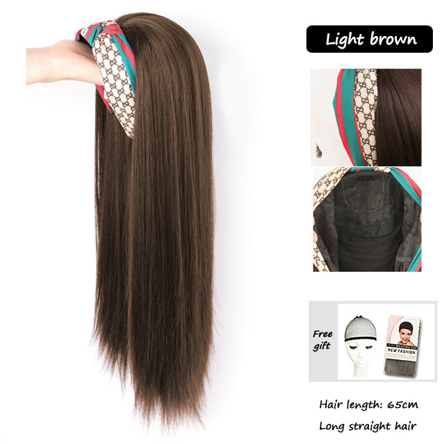 Blonde Wavy Long Headband Wig