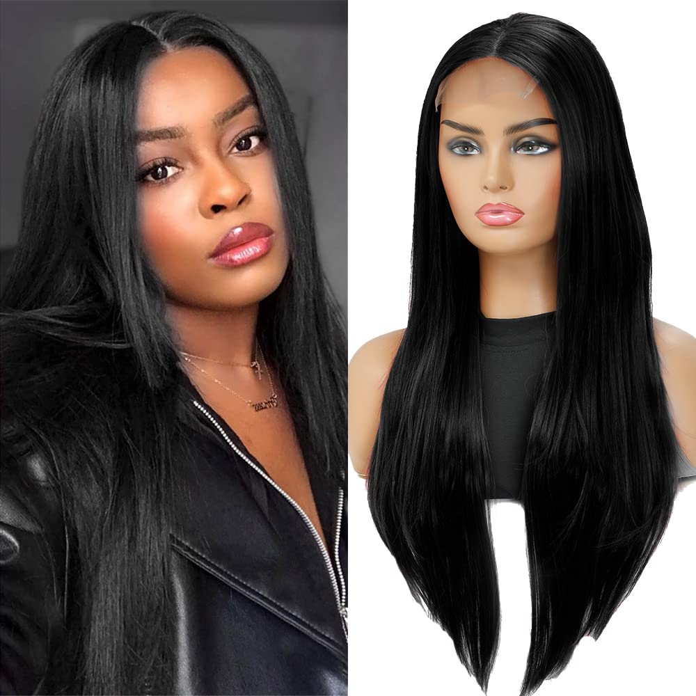 20 Inch Blonde Synthetic Lace Wigs Lace Closure