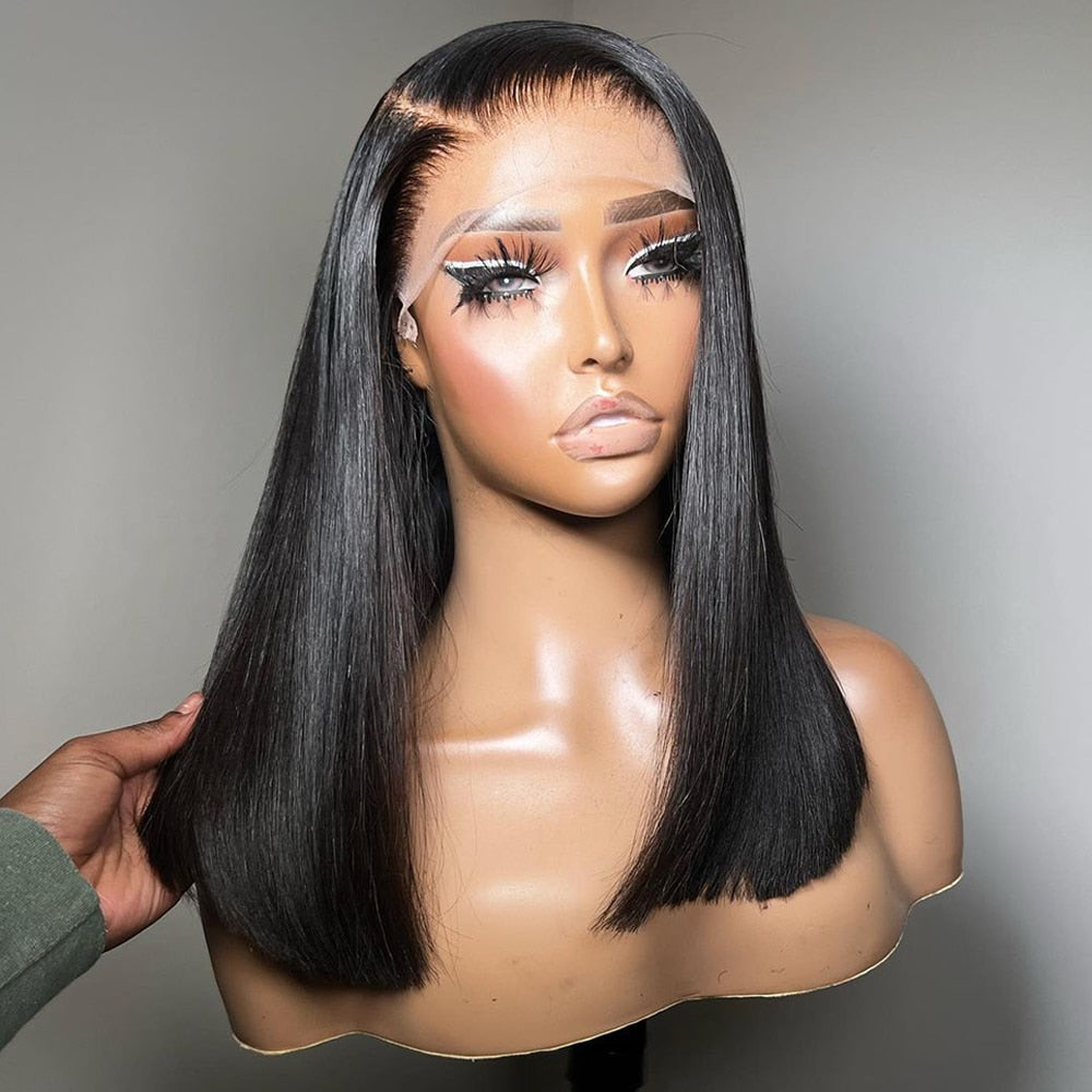 Bob Wig Lace Frontal Human Hair Wigs 5x5 Lace Closure Straight Wig