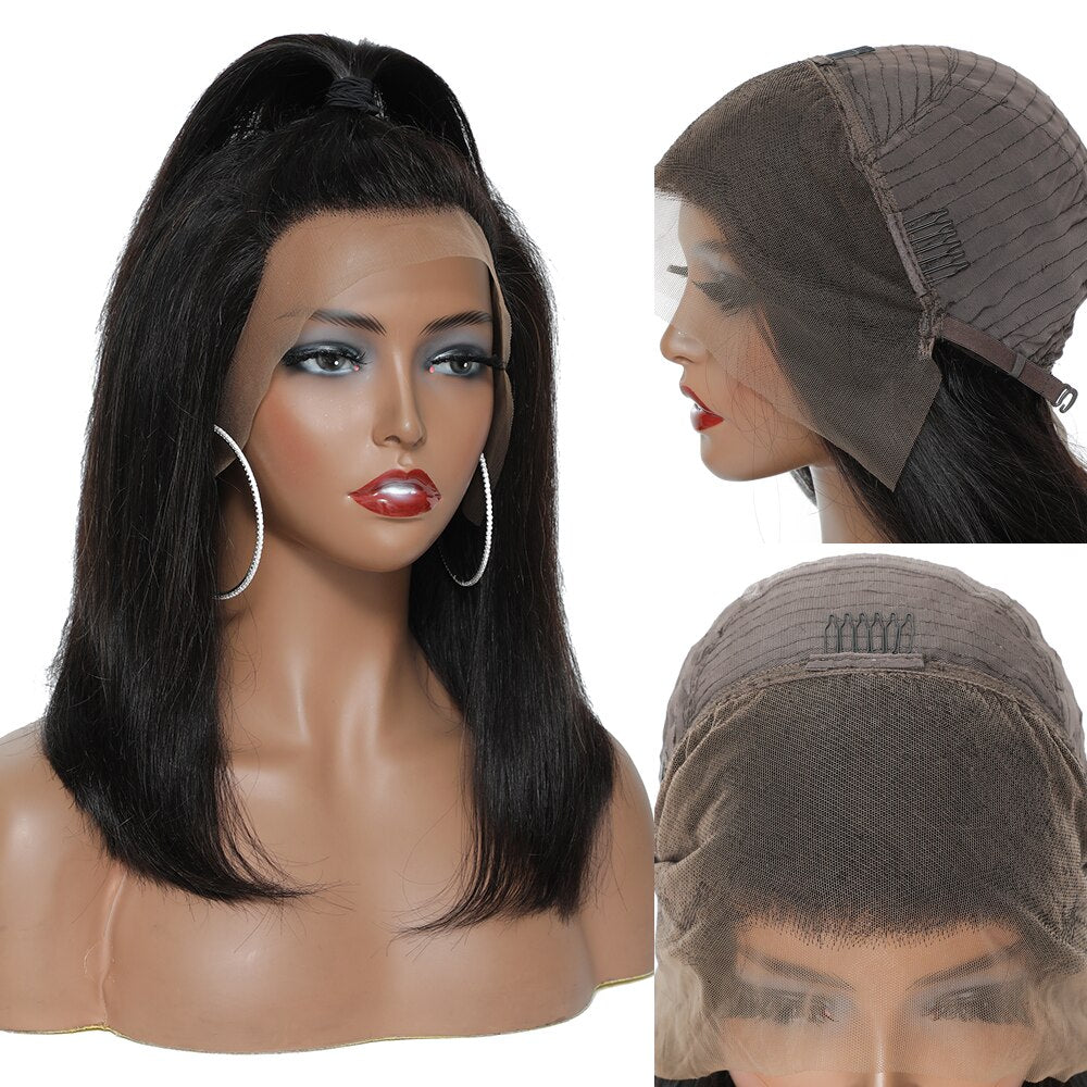 Bob Wig Lace Frontal Human Hair Wigs 5x5 Lace Closure Straight Wig