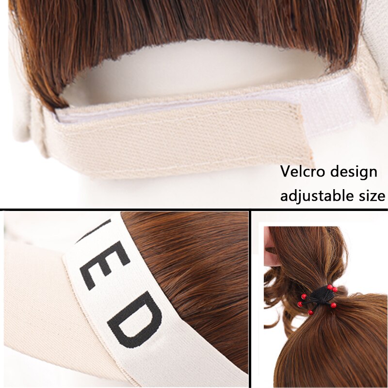 Ponytail Wig with Visor Cap Hat Wig