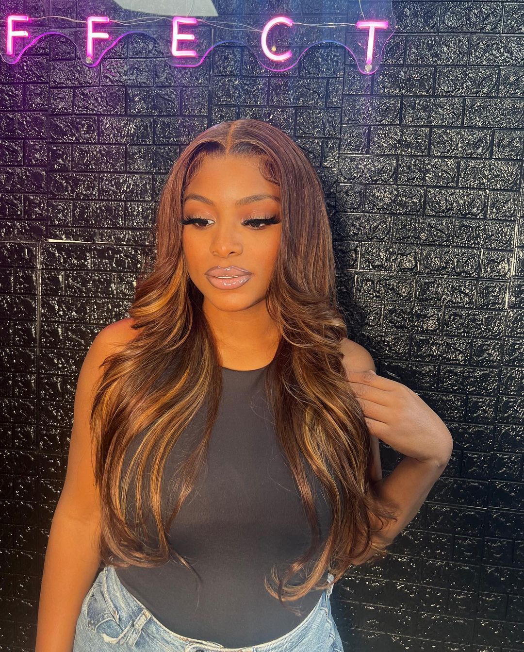 Honey Blonde Brown13X4 Highlight Human Hair Wigs Peruvian Virgin Body Wave Lace Front Wig 13x6 Wavy Lace Frontal Wig