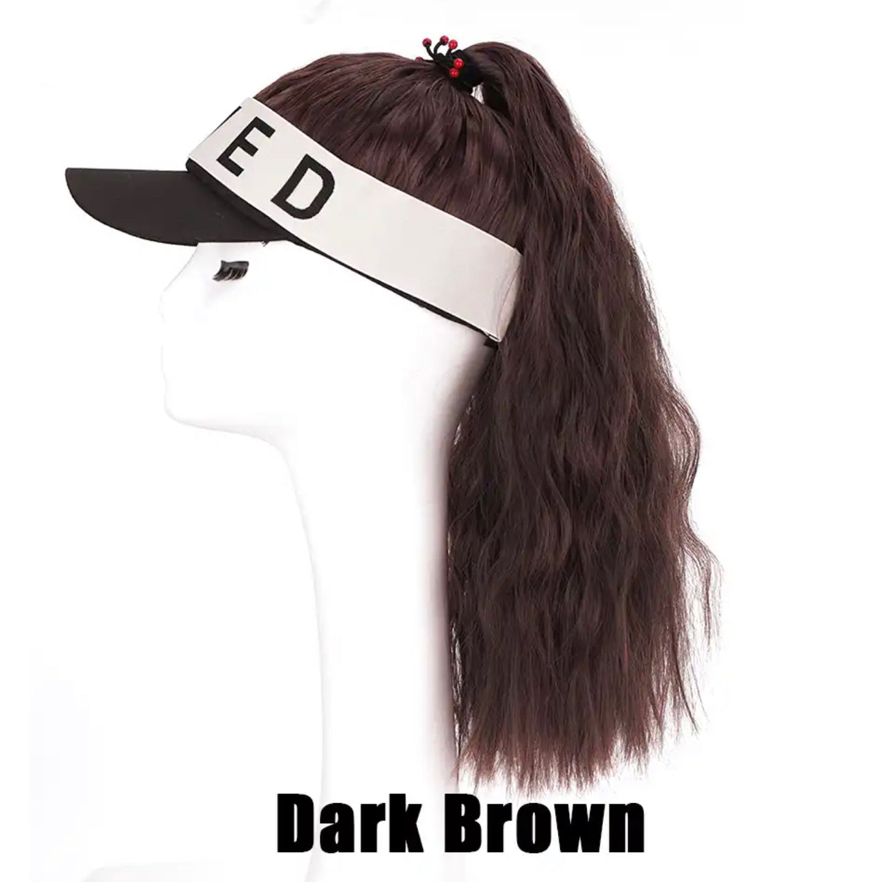 Ponytail Wig with Visor Cap Hat Wig