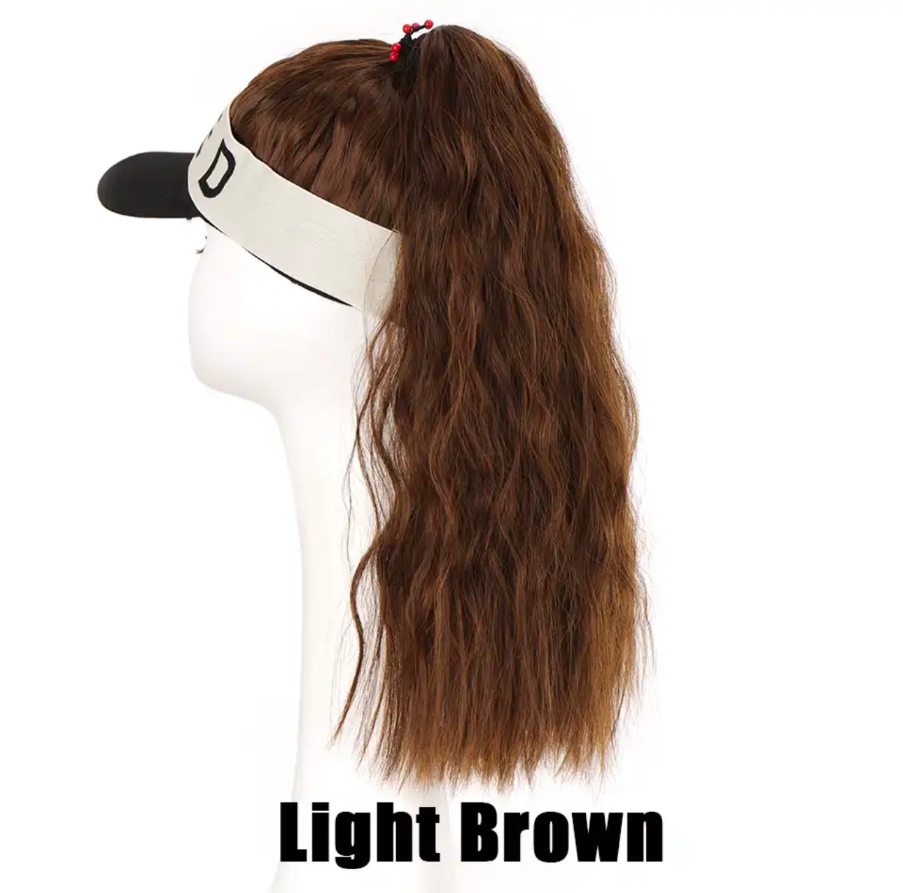 Ponytail Wig with Visor Cap Hat Wig