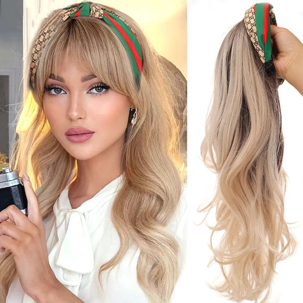 Blonde Wavy Long Headband Wig