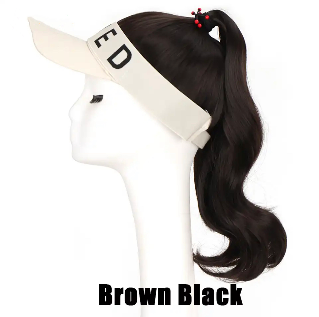 Ponytail Wig with Visor Cap Hat Wig
