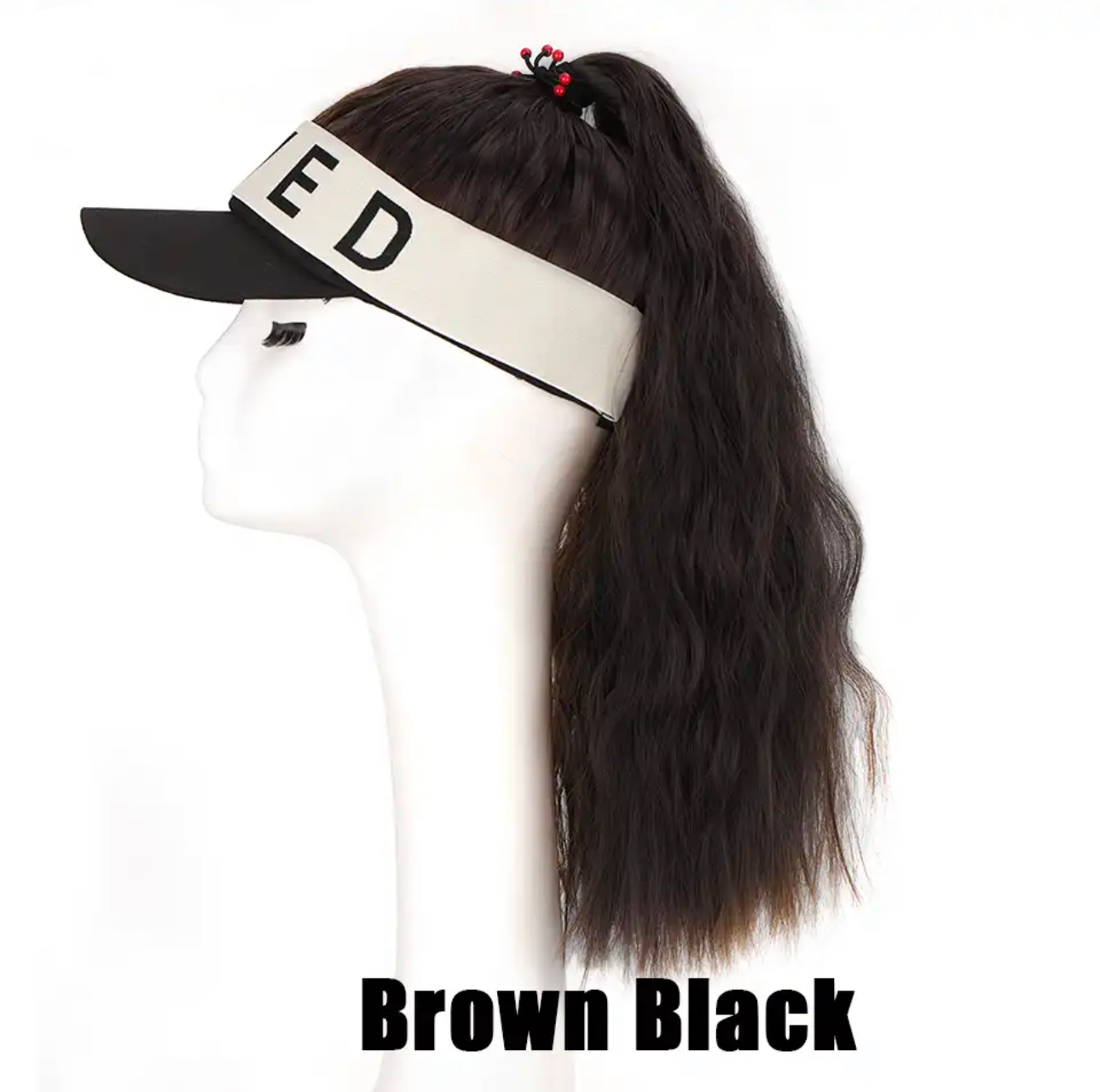 Ponytail Wig with Visor Cap Hat Wig