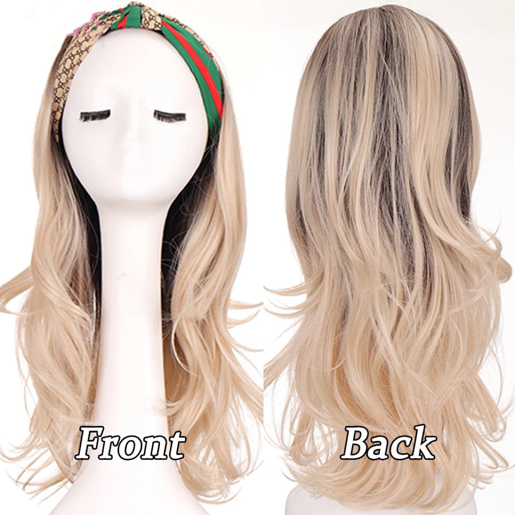 Blonde Wavy Long Headband Wig