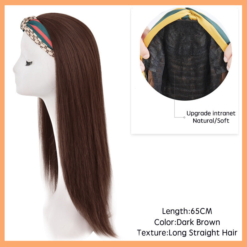 Blonde Wavy Long Headband Wig