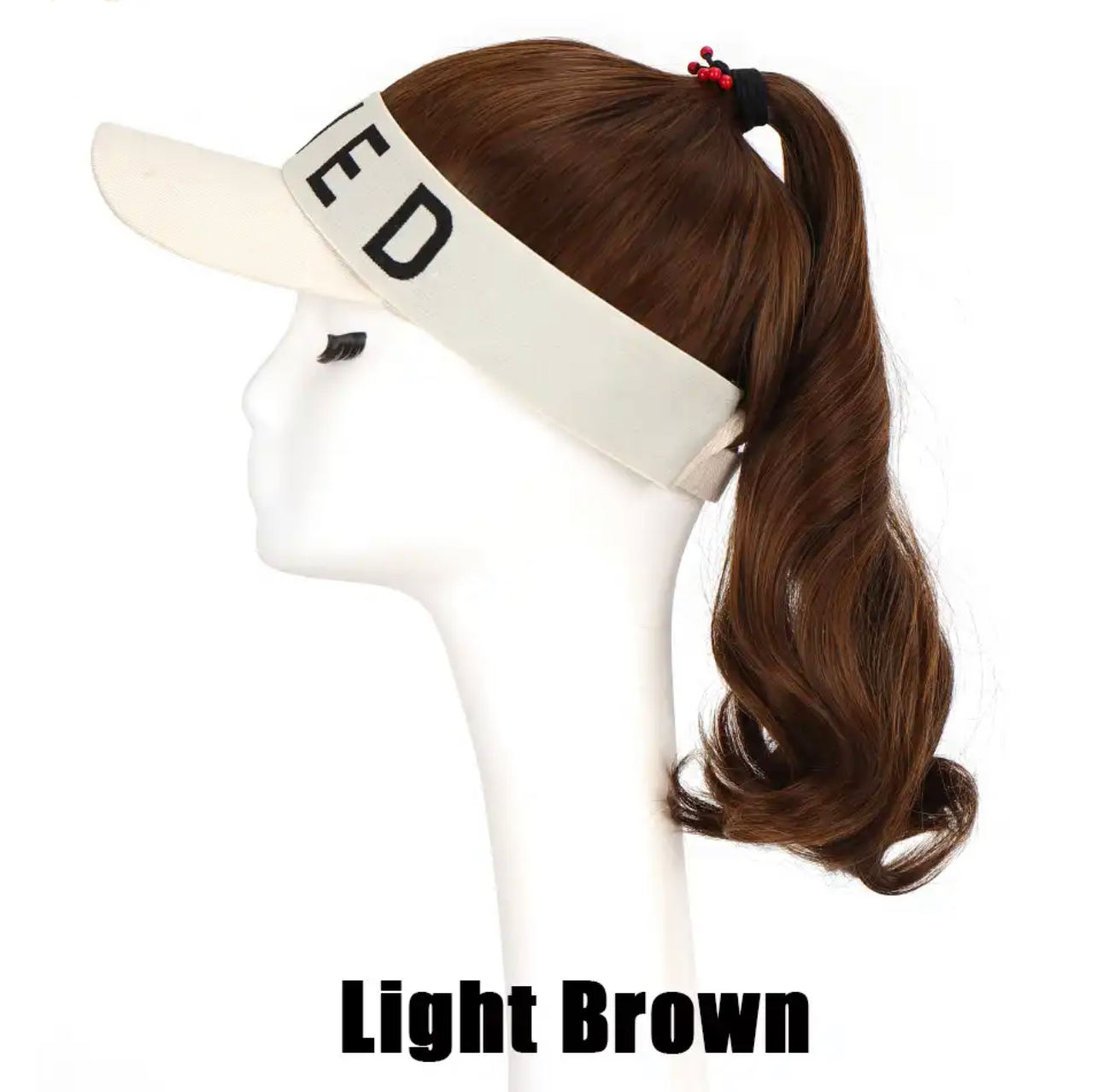 Ponytail Wig with Visor Cap Hat Wig