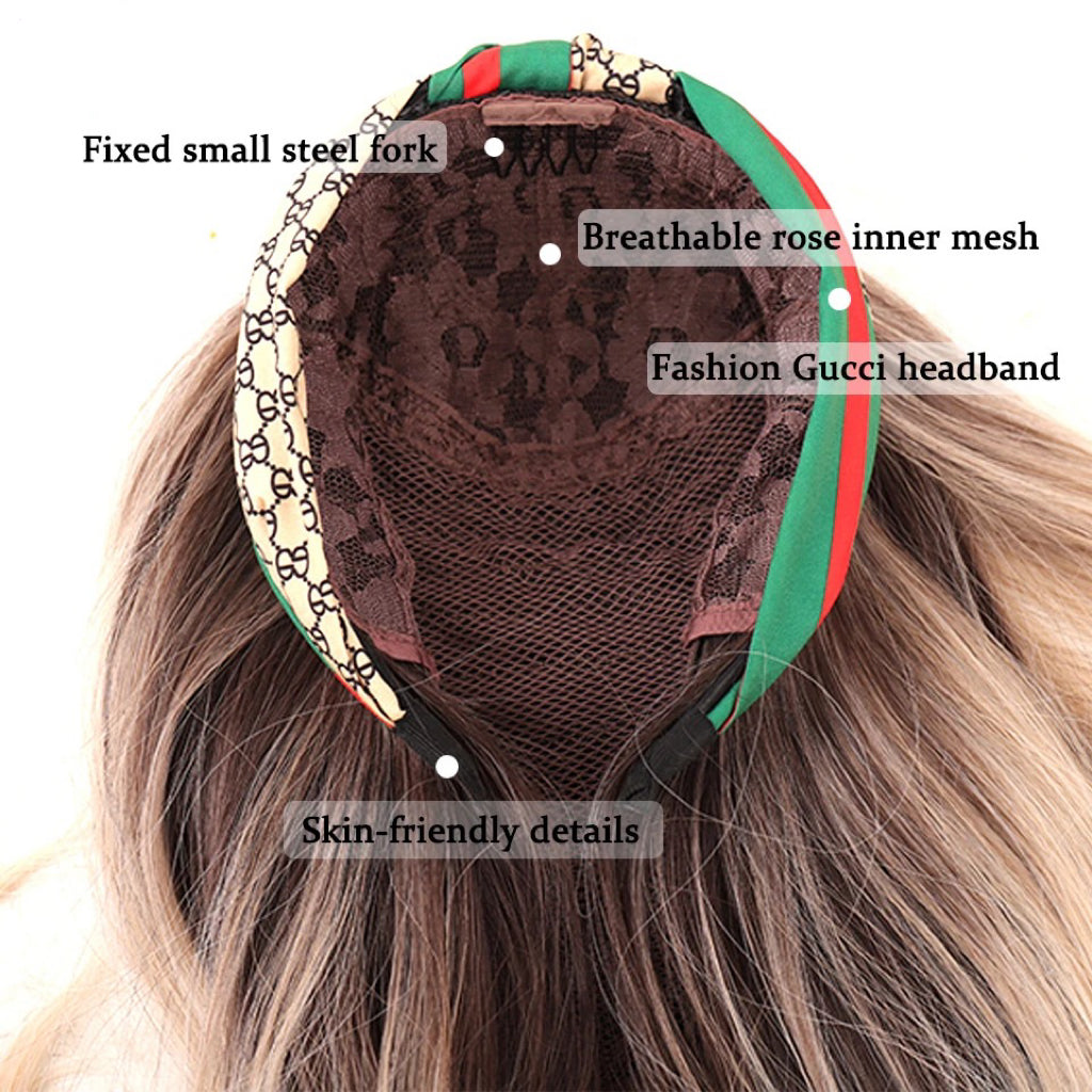 Blonde Wavy Long Headband Wig