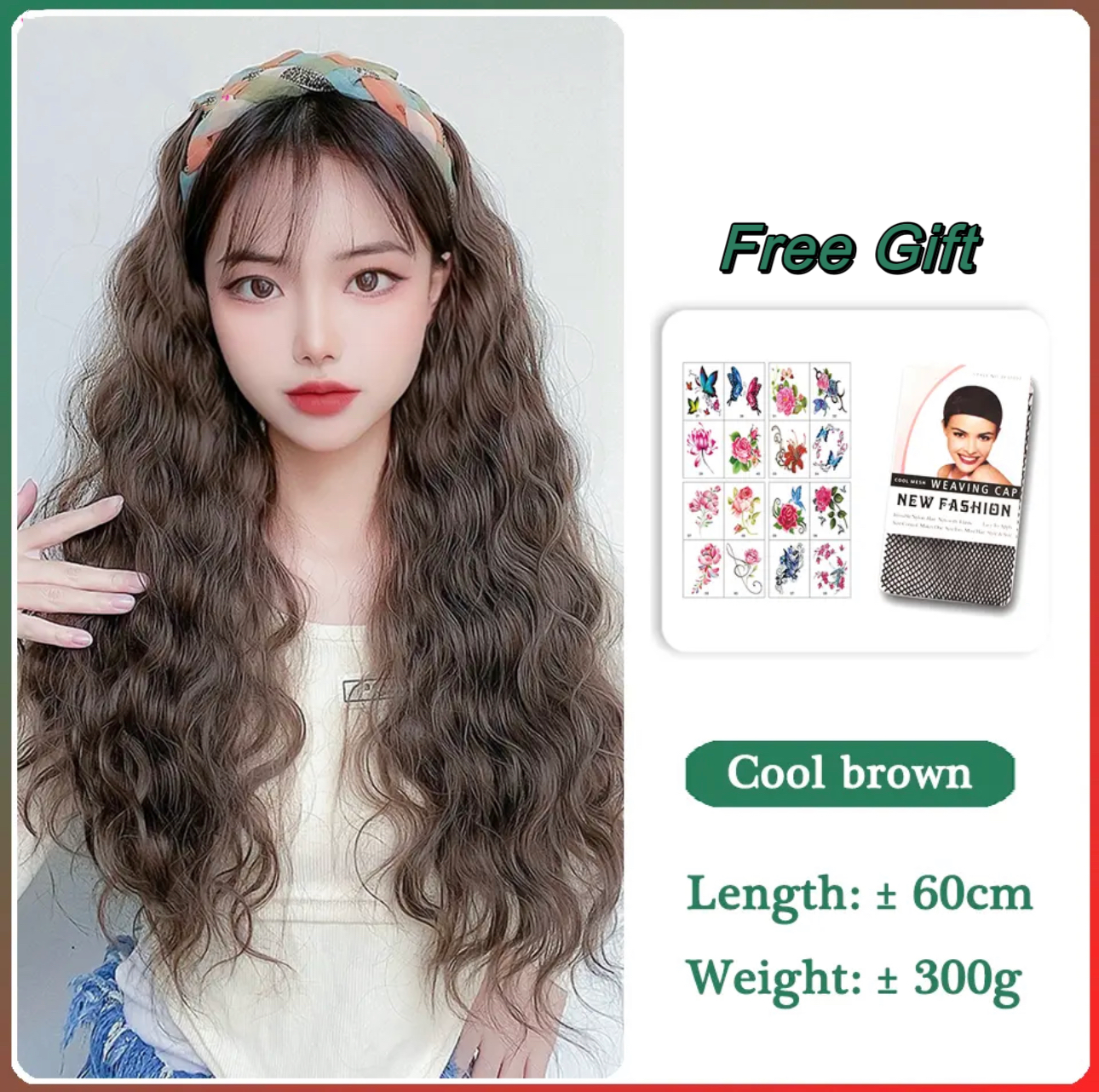 Blonde Wavy Long Headband Wig