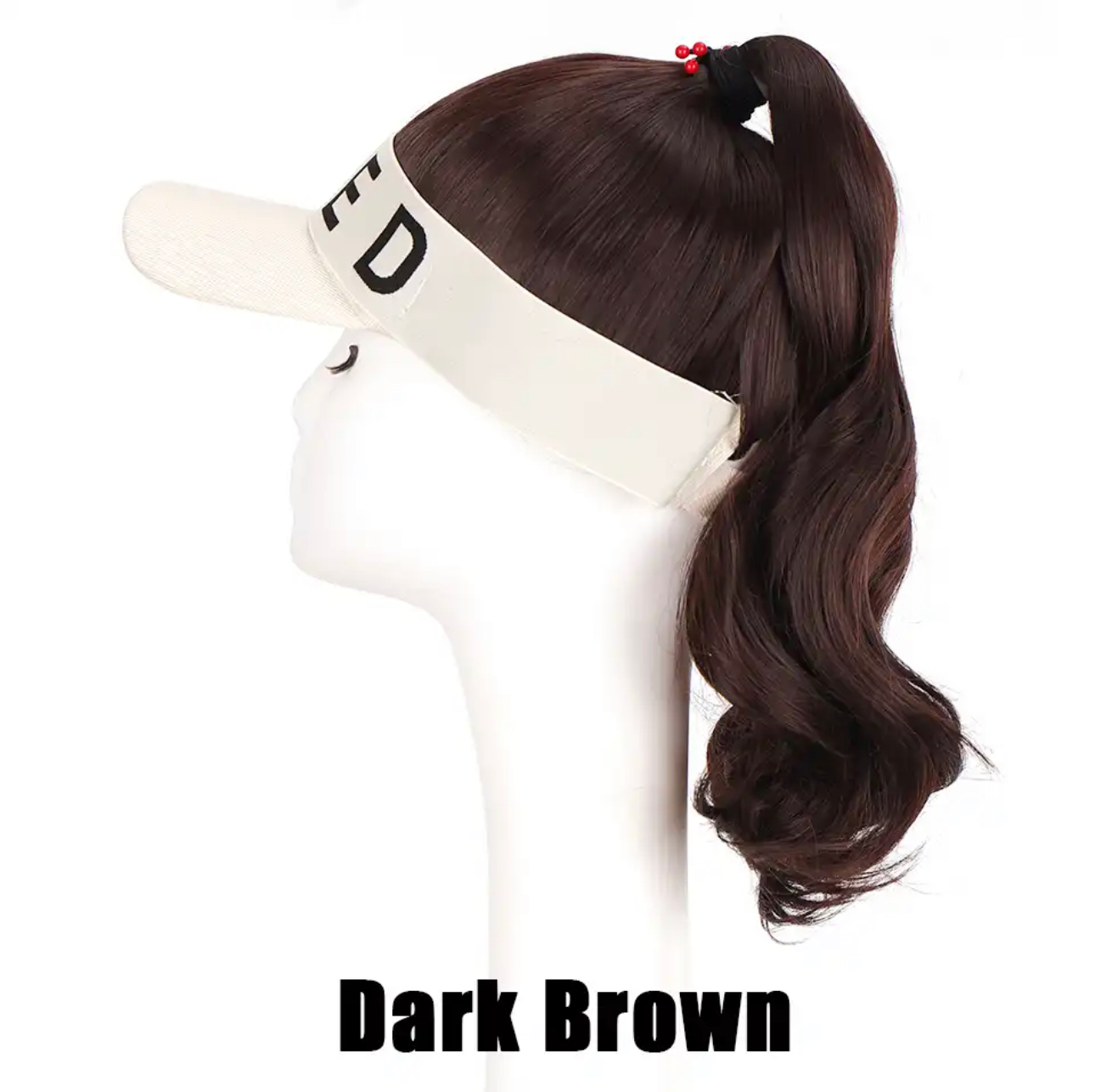 Ponytail Wig with Visor Cap Hat Wig