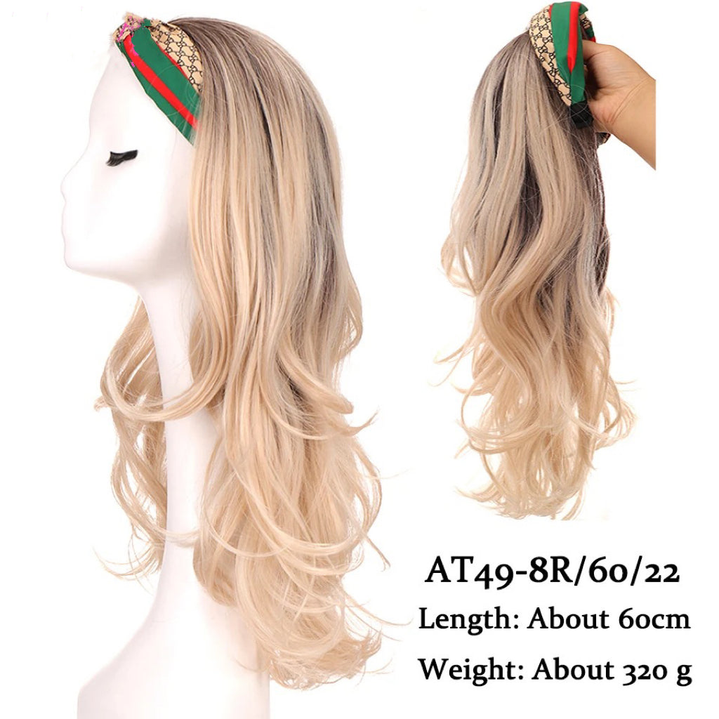 Blonde Wavy Long Headband Wig