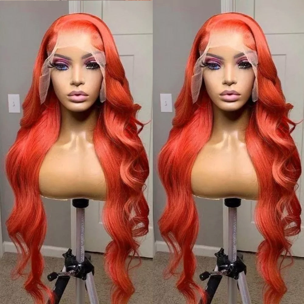 Black Body Wave Synthetic Wigs Lace Frontal Wig
