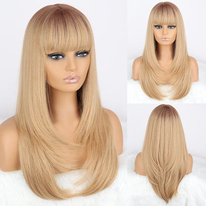 Long Wavy Green Synthetic Wig Cosplay Party Wig
