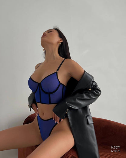 Mesh Bra Set Women 6 Colors Camisole + Brief Underwear Set Sexy Erotic Set Everyday